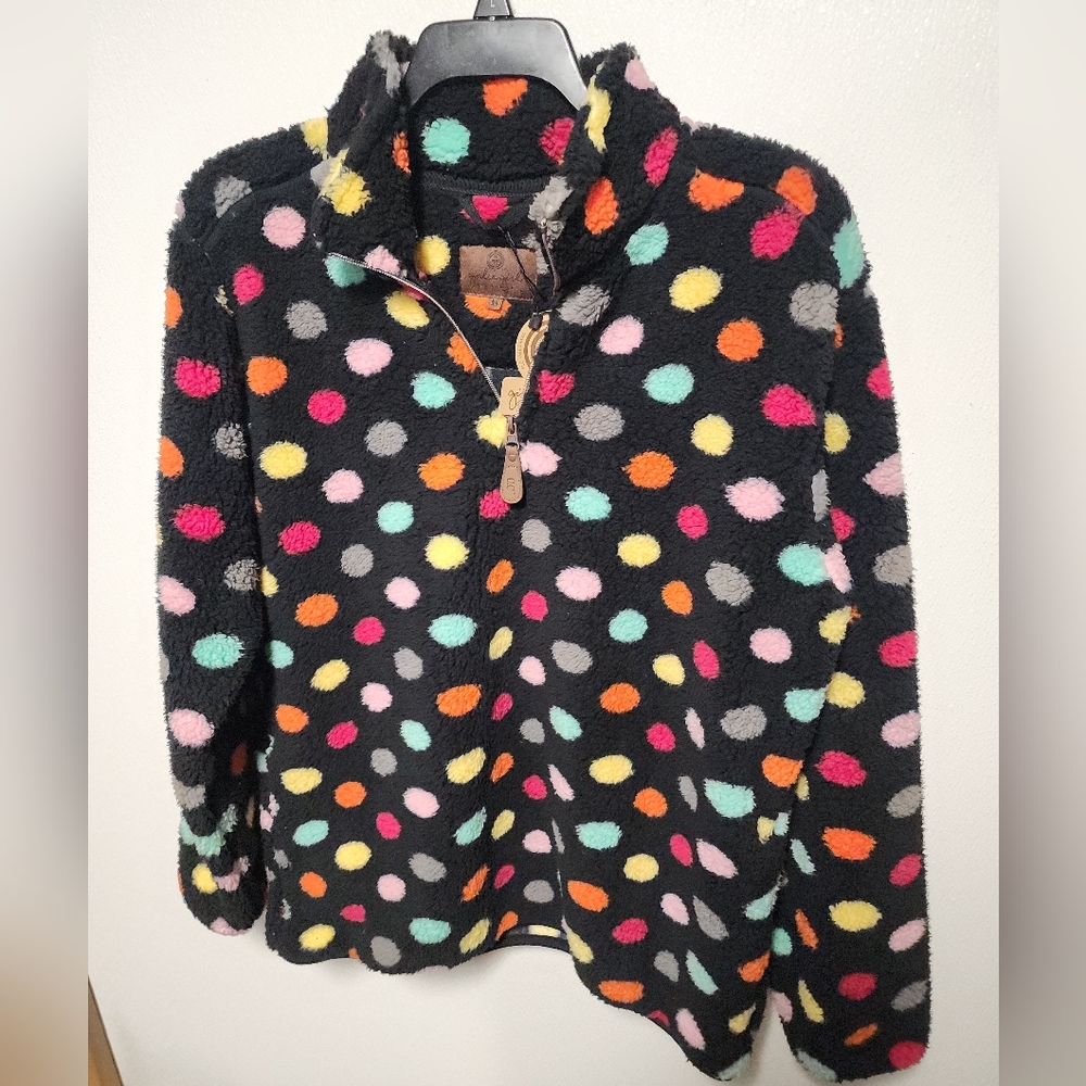 Girlie Girl Original Colorful Polka Dot Shepra Pullover